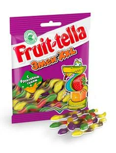 Мармелад жевательный Фрут-телла Змеи XXL 70г; 30/5